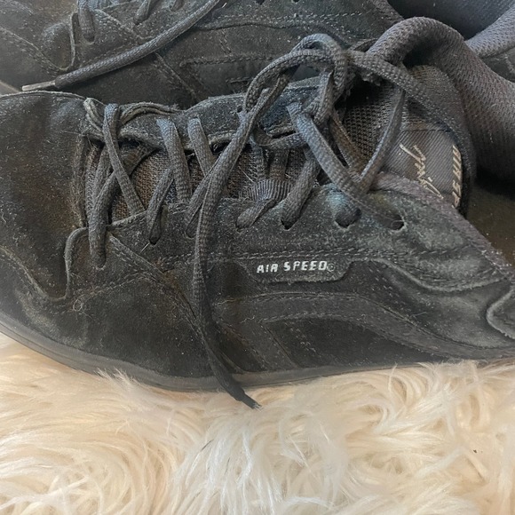 Mike Mcgill Air Speed Suede Leather Skateboard Shoes Sneakers Black Size 10 - Picture 4 of 7